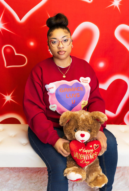 GRIMACE LUVS U SWEATSHIRT