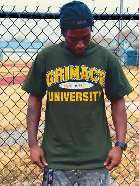 GRIMACE UNIVERSITY - SWAG SKOOL SHIRT - GREEN