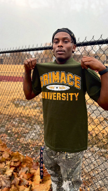 GRIMACE UNIVERSITY - SWAG SKOOL SHIRT - GREEN