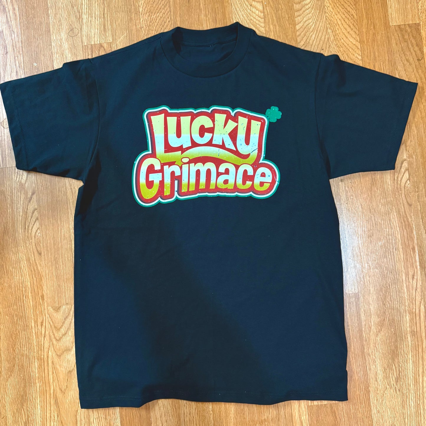 LUCKY GRIMACE - BLACK TEE