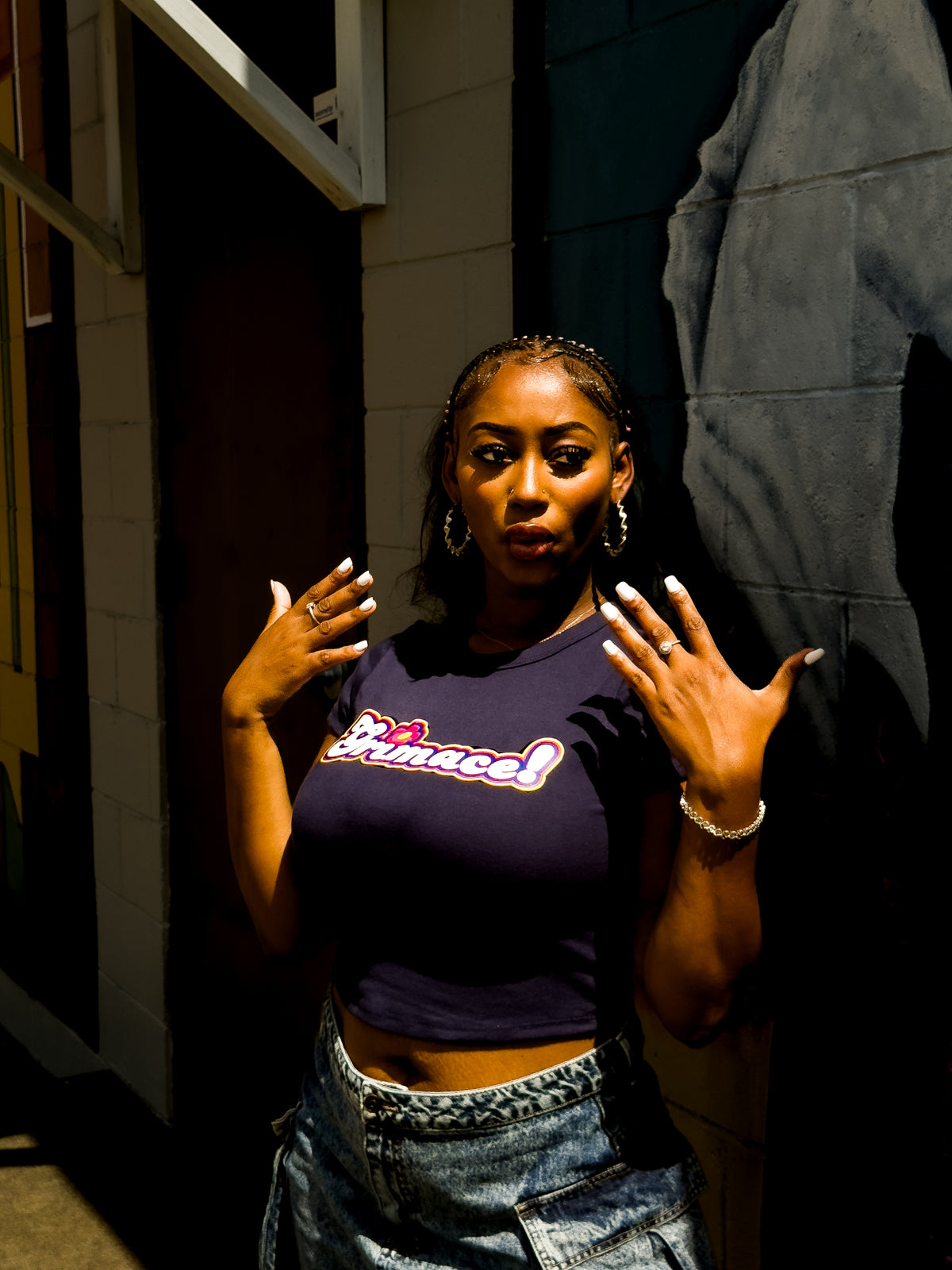 GRIMACE! - BABY RIB TEE 💖💜💛